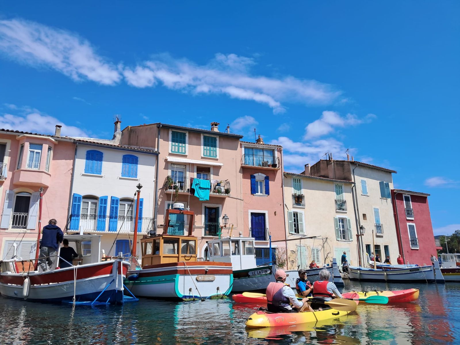Visite des canaux en kayak à Martigues