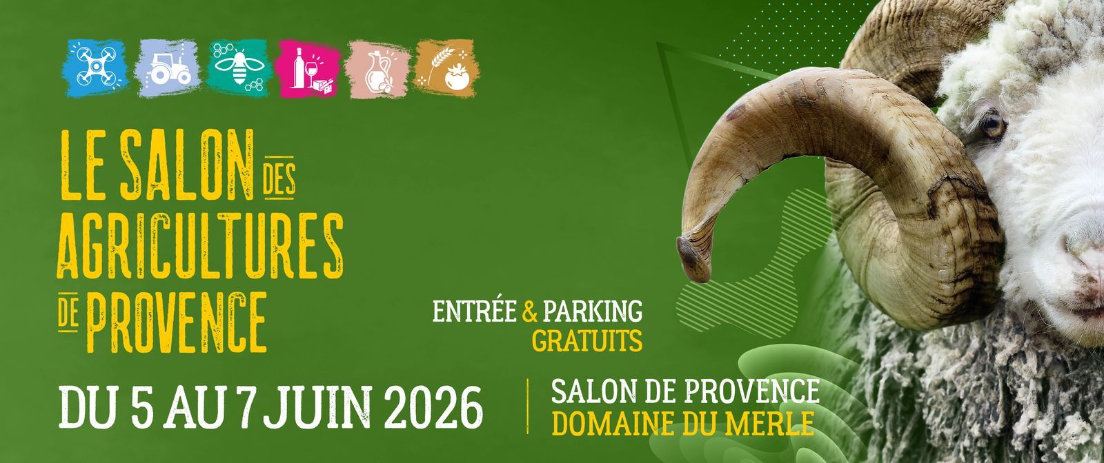 Affiche du salon des agricultures de Provence